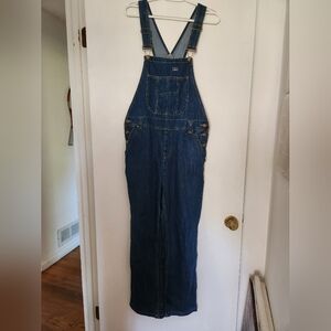 Hisea Blue Denim Overalls, Cargo Style, Size Small